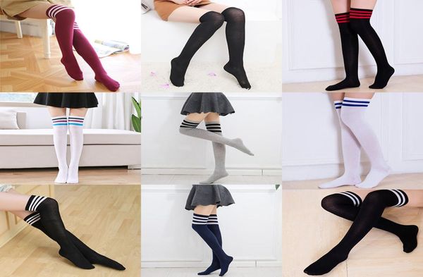 23 Styles Mode große Mädchen über knielangen Streifen Dünne Strümpfe Oberschenkel hohe Socken süße Sommer süße Mädchen Socking M7431425564