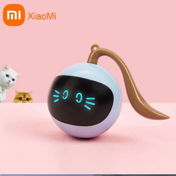 Controllo Xiaomi Intelligent Cat che prende in giro la palla giocattolo 3 minuti Automatico Automito colorato tè gatti attaccano artefatto