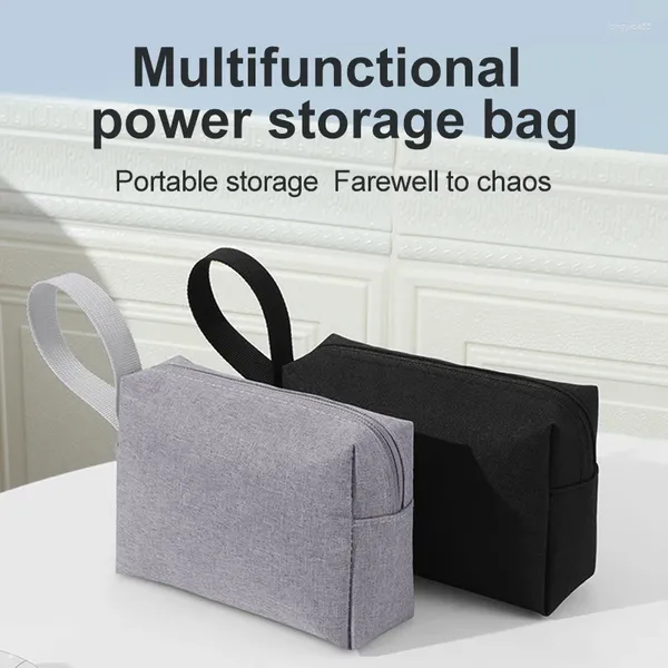 Bolsas de armazenamento com zíper carregador de dados Bolsa de cabos USB Caixa de disco flash Acessórios digitais bolsa