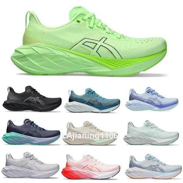 Scarpe da corsa per uomini allenatore di donne sneaker Novablast 4 maratona leggera ammortizzata thunder blu verde lime scoppio 2024 tennis taglia 5,5 - 12