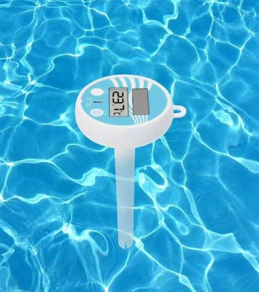 Poolzubehör im Freien im Außenbereich Home Spa Digitales Schwimmthermometer Solar angetriebener Wassertemperaturtester1972734