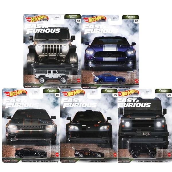 Auto Hot Wheels Fast Furious13 Land Rover Defender 90 Honds S2000 Mustang Jeep Gladiator 1:64 Collezione di auto in lega per la collezione di automobili giocattolo