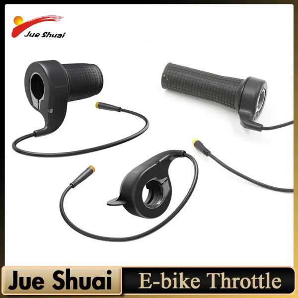 Luzes Jueshuai Bike Electric Twist Twist acelerar o botão de chifre leve, scooter elétrico meio acelerador acelerador de velocidade do acelerador