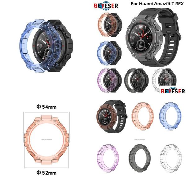 Andere Getränkeware transparent Uhr ER-Koffer für Huami Amazfit T-Rex A1918 SmartWatch SN Anti-Scratch Protector Protective Drop DHMGQ liefern DHMGQ