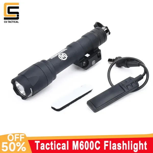 Scopes Wadsn Tactical M600 M600C Taschenlampe Jagdwaffe Weiß LED LED LICHT WANGS RIFLE FIT 20mm Picatinny Rail Airsoft Scout Accessoires