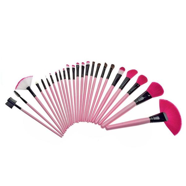 Spazzoli per il trucco Borsa regalo cosmetica all'ingrosso di cuscinetti da 24 pezzi Set di pentole Professional Eccaminiera Fondazione Fondazione ombre Pinceaux Make Up Tools Dhxk6