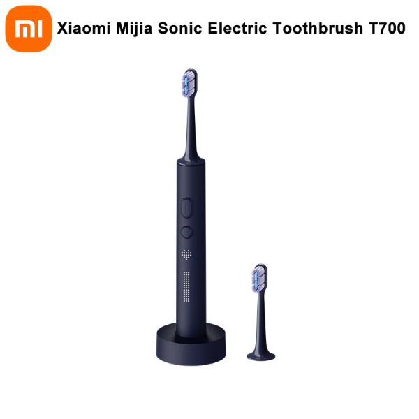 Teste Xiaomi Mijia Sonic Sonico Electric Dente T700 Denti sbiancante Carica wireless Cleaner per igiene orale IPX7 Brush per detergente impermeabile