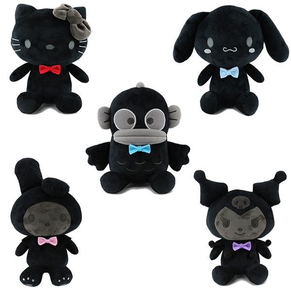 Yeni Siyah Kömür Palyaço Balığı Peluş Bebek Kawaii Sevimli Kuromi Mymelody Keychain Kolye Çocuk Hediyesi