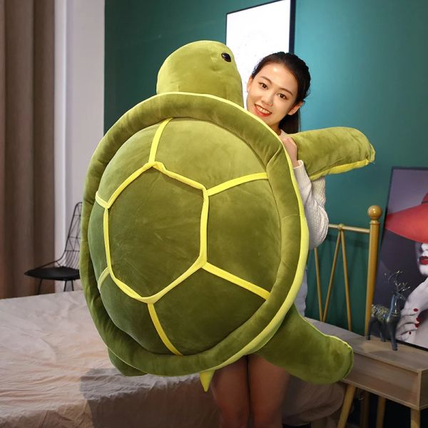 Cuscini 3580 cm Nuovi giocattoli super morbidi Huggable Beaking Ocean Sea Tartaruga Tartaruga morbida bambole di cuscinetti da cuscino per bambini Regali