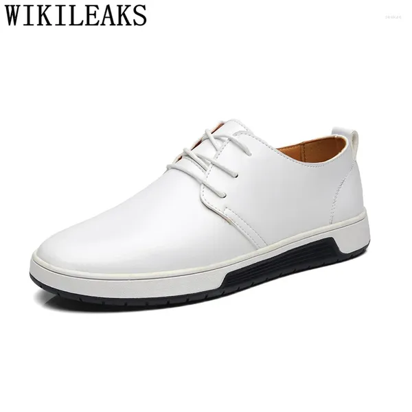 Scarpe casual sneaker bianche da uomo in pelle maschi tenis maschilino adulto zapatos de hombre ayakkabi skor