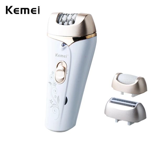 Clippers kemei 3019 3 su 1 donna depilazione elettrica epilatore elettrico rimozione della signora indolore gamba vagina gamba per bikini depilazione corpo