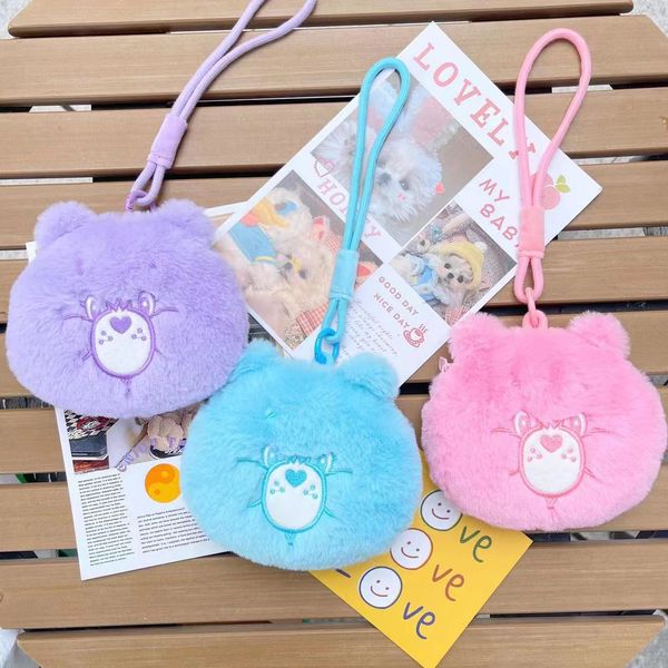 Impegno arcobaleno Love Little Bear Polves Zero Polfogli Peluga Pendente Studente Portafoglio Borsa di stoccaggio auricolare Ciondolo