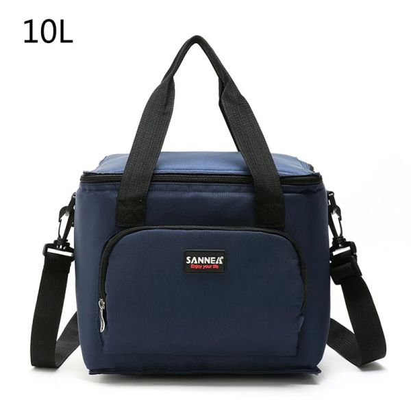 Bolsas 10l Bolsa refrigeradora Isolada térmica Refrigerador Tote lancheira Acessórios para zíper Bolsa de piquenique de piquenique Fresco Organizador