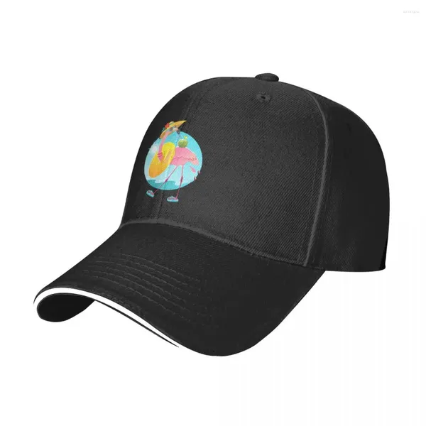 Caps de bola Flamingo Baseball Cap bebendo coco kpop kpop atacado Hat Hat Spring Streetwear Logo Unisex Men Snapback