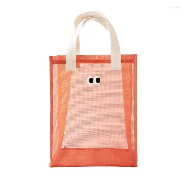 Aufbewahrungstaschen Sommer süße Augen lässig Reisen atmungsaktivem Mesh Handtasche Strand Schwimmen Sie Toilettenbeutel