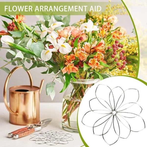 Vasen Blumenarrangement Grid Blume Arranging Tool Eisen mit mehrloten Bouquet-Pflanzenfixierung für