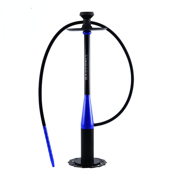 Aguarda árabe com acessórios Narguile Metal Shisha Pot Single Tube Alloy Polo Médio Air Outlet Baseball Style Sheesha para fumar