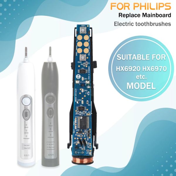 Головы 1pcs HX6920 HX6970 Электрическая плата управления зубной щеткой для Philips Sonicare Электрическая зубная щетка Замените детали