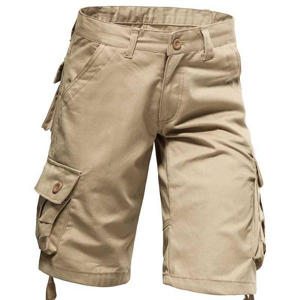 Calças masculinas verão Baggy grande bolso de bolso esportes de jogging calça níquel casual algodão puro confortável e shorts de gordura y240422