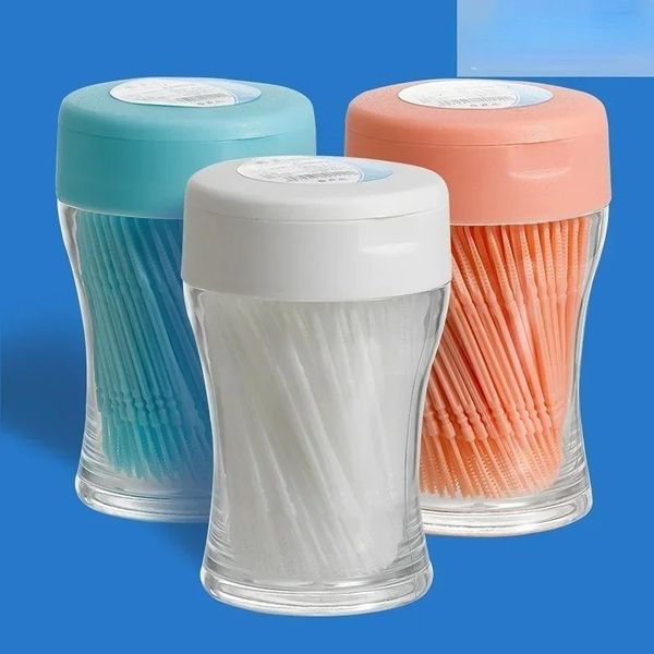 200 pcs filo filo interdentale raccoglie stuzzicadenti denti per la pulizia dei denti spazzola interdentale a filo interdentale