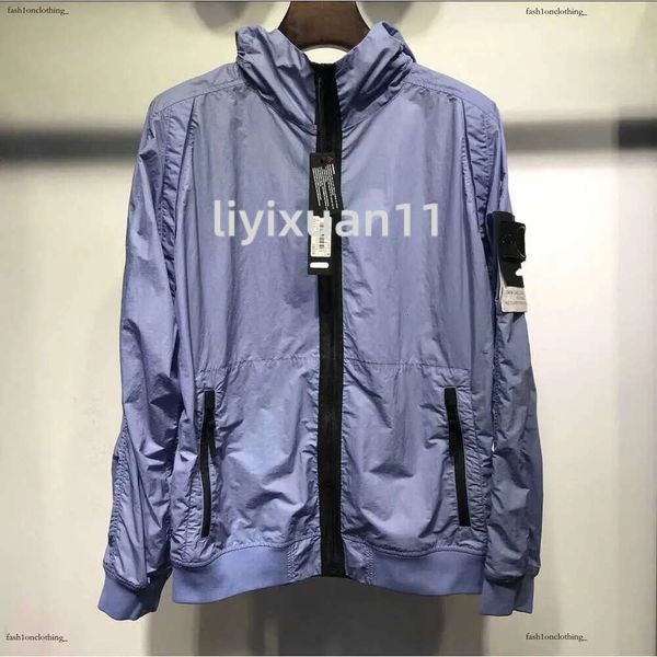 Brand Stone Designer Pocket Jacket Jacket Stone Sloeve Zipper Badges Men Jacket Casual Windbreaker Drowiery Mens Coats Islande 3341