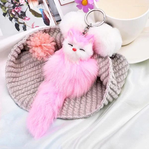 Portachiavi simpatici peluche porta portachiavi portano portata zaino a sospensione della catena chiave ginning souvenir regalo donna femmini