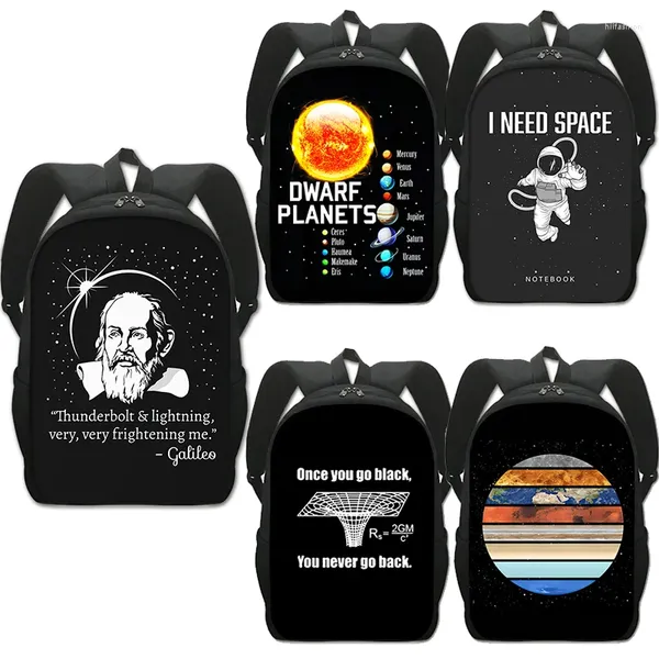 Mochila Astronomia Amante Astrofísica Print Equação Bolsas Escolares Mulheres Menino Mochila Mochila Estudantil Laptop Presente Presente