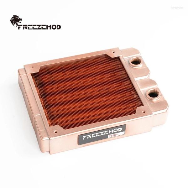 Сумки для хранения Freezemod All Red Copper Computer Water-охлаждение выхлопных выхлопных выхлопных выхлопных тепло.