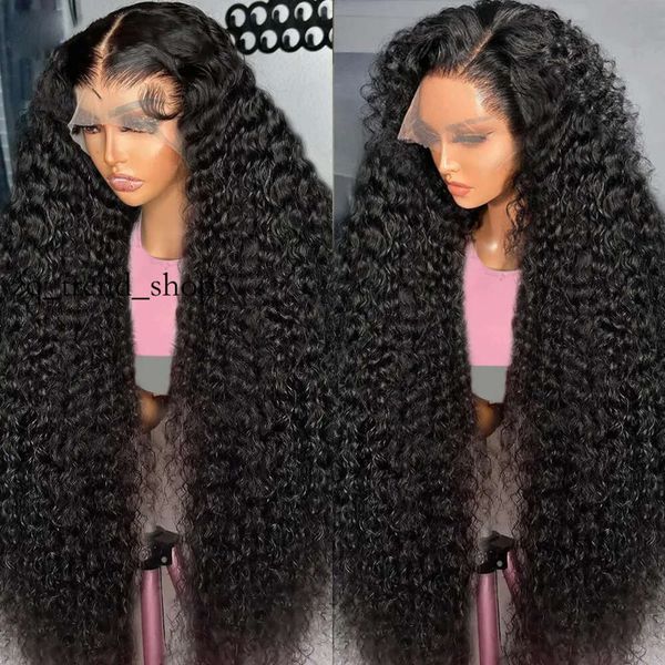 13x6 HD Lace Frontal Wig Deep Deep Human Hair Wigs 250% Curly 30 polegadas Lace Front peruca 5x5 peruca sem glue