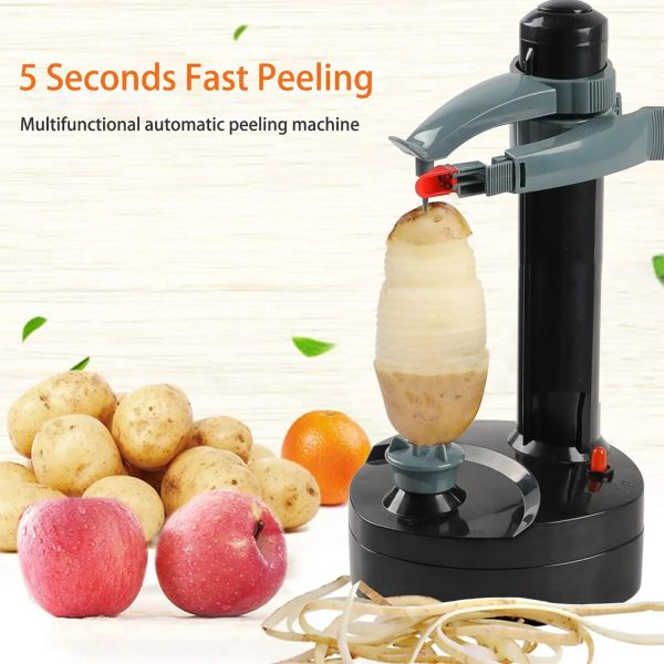 Peelers Electric Spiral Peeler Peeler automatico Mela, macchina per pelapina di frutta vegetale intelligente, accessori per la cucina per peeling