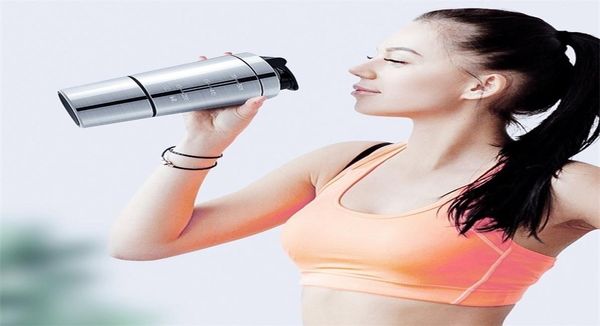 Yüksek kaliteli protein toz çalkalayıcı şişe paslanmaz çelik çalkalayıcı spor fitness metal su şişesi termal bardak protein blender t206604746