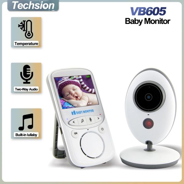 Câmera VB605 Vídeo de áudio sem fio LCD Baby Monitor Radio Nanny Music Intercom