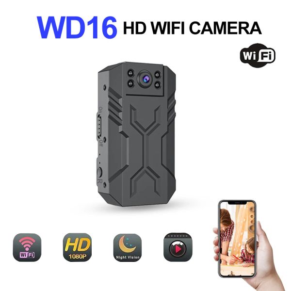 Kameras 2022 New HD WiFi Camera Wireless Fernüberwachung 4K Body Cam Echtzeit anzeigen Tragbare Taschenkameras für Fahrer
