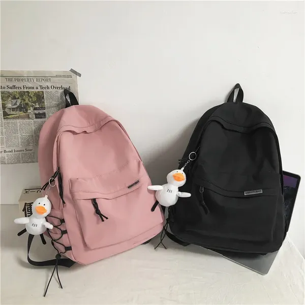 Backpack 2024 Street Trend Boys School School School High School High School Male de grande capacidade Moda Bolsa de computador