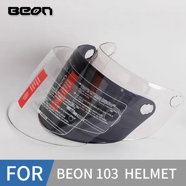 Capacetes de motocicletas beon capacete visor adequado para B-102 B-103 Proteção de escudo de proteção de vento lente de bicicleta elétrica de modelos unissex de PC