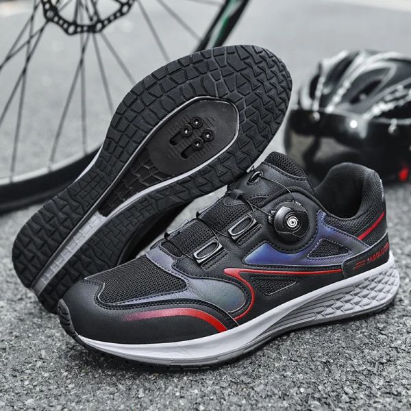 Calçados novos sapatos de bicicleta de montanha de bicicleta de ciclismo masculina chutão ciclocross speed tênis planos de corrida feminina de bicicleta spd bicycl