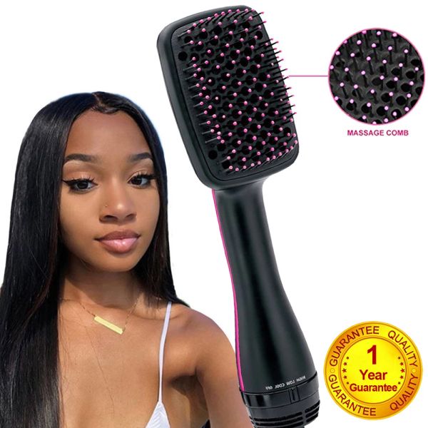 Trocknerhaartrockner Pinsel Gebläse Elektrische Blow Heiße Luft Kamm Haar Glätterer professioneller Haartrockner Glatthaarbrush Styling Tool