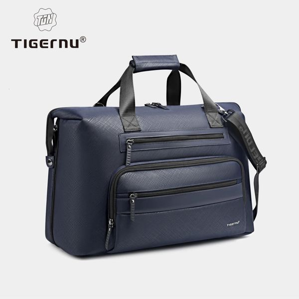 Tigernu Grande capacidade expansível 6L Homens à prova d'água Bolsas de viagem Concise Bolsa Bolsa Duffel Bolsa Macho ombro 240419