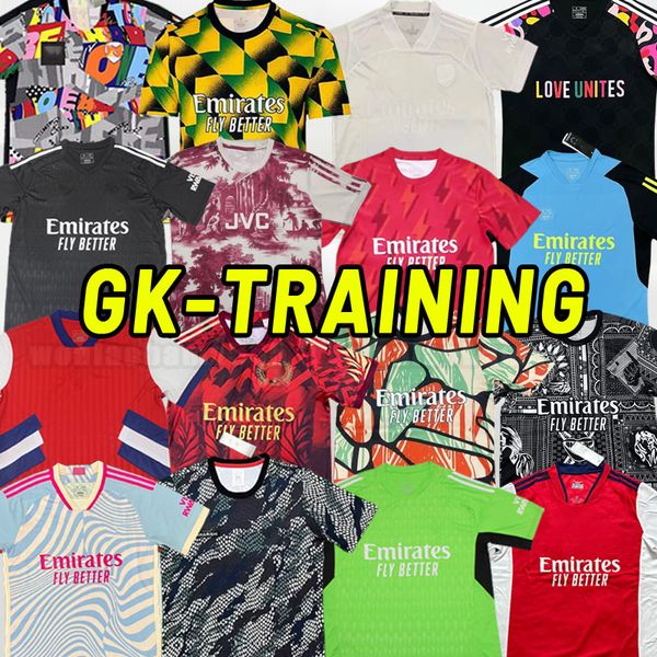 23 24 Smith Rowe Saka Soccer Trikots Fans Spieler Martinelli 2023 2024 Football Shirt Kit Odegaard Nketiah G.Jesus Fabio Arsen Zinchenko Jorginho Traning Icon GK