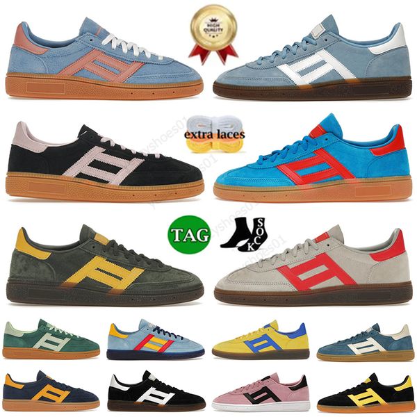 Hochwertige Wales Bonner Og Flat Sladers Handball Special Casual Shoes Designer Männer Frauen Trainer Cream Green Bliss Purple Outdoor Schuh niedriger Plattform