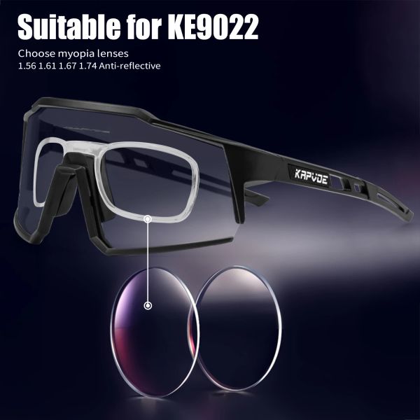 Sonnenbrillen Optische Objektive für Ke9022 -Rezept 1,56 1.61 1.67 1.74 Aspicy Myopia Rahmen Sonnenbrillen Fahrrad Eyewear Cycling Brille