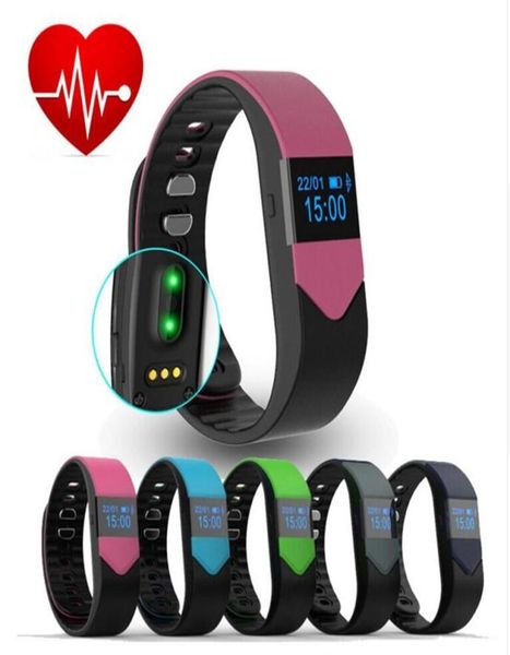 M3S Su Geçirmez Kalp Hızı Monitörü Akıllı Band Bluetooth Bileklik Fitness IOS ANDROID PK MIBAND için Flex Bileklik 2 Fitbits Whoesa8065260