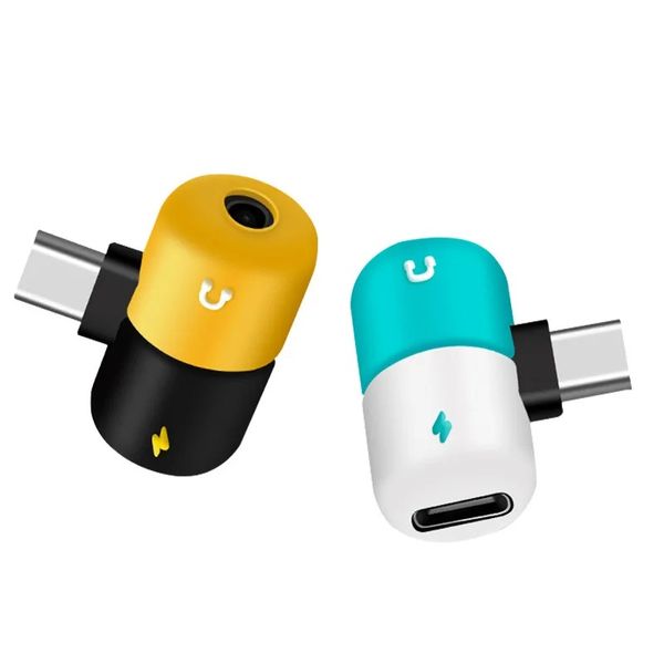 Novo adaptador de áudio de iluminação dupla de 2 em 1 para iPhone 7 8 Plus x XR XS 11 12 Adaptador de carregamento Pro MAX Conector de conector Jack