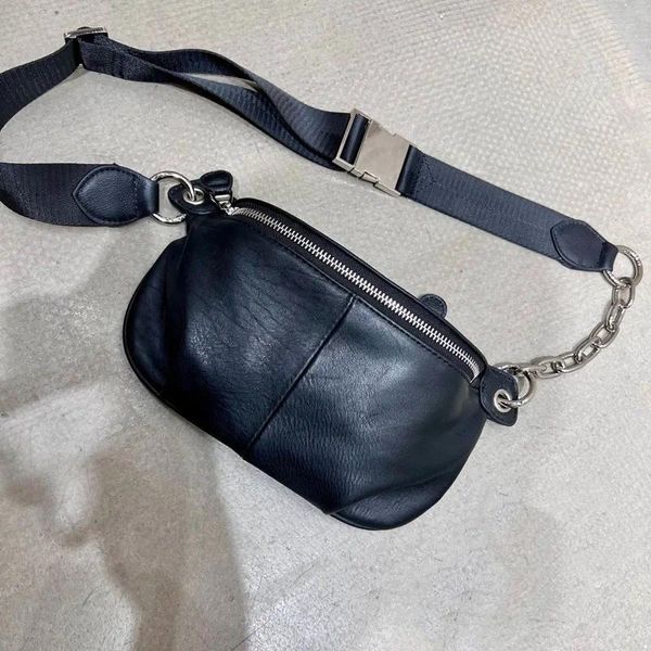 Drawschnell natürliche Leder -Crossbody -Taschen für Frauen wirklich echte Umhängetasche Vintage Feste Farbdesignerinnen weibliche Reisebruhe Brust