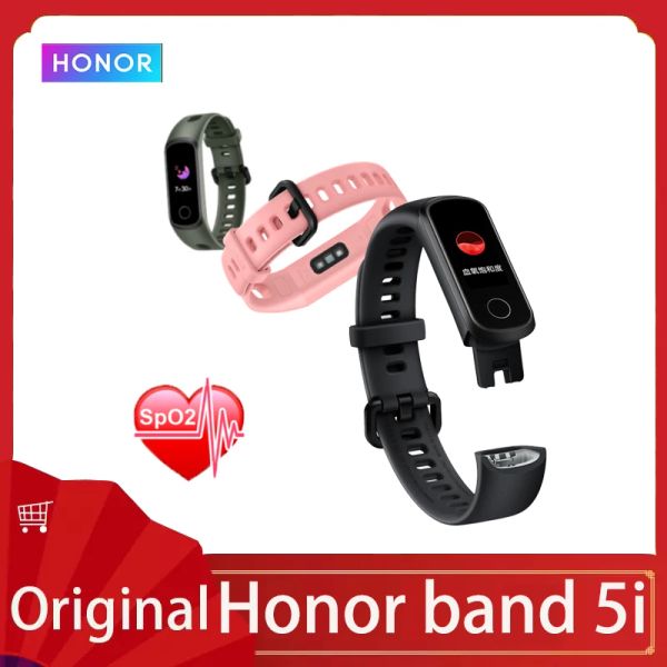 Kontroll -Ehrenband 5i Armband Smart Armband Blut Sauerstoff USB Ladung Musikkontrolle Überwachung Sport Fitness Armband Running Track