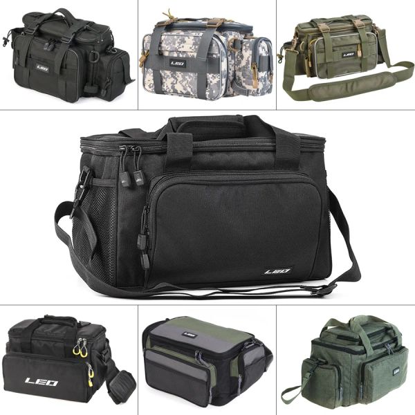 Accessori Waterproof Outdoor Borse da pesca esterno Durevole Oxford in tessuto Oxford Spalla Messenger Tackle Discetta per la macchina per la telecamera Borsa di stoccaggio della telecamera