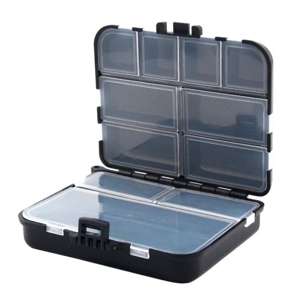 Accessoires Fishing Tackle Bait Storage Boxen, tragbarer Doppelköder -Hook -Organisator, Mini Utility Lures Angel Box