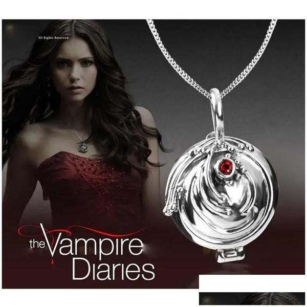 Kolye Kolyeleri 100% 925 Sterling Sier The Vampire Diaries Kolye Elena Verbena Montaj Vervain Drop Teslimat Takı Tavukları Dhdea