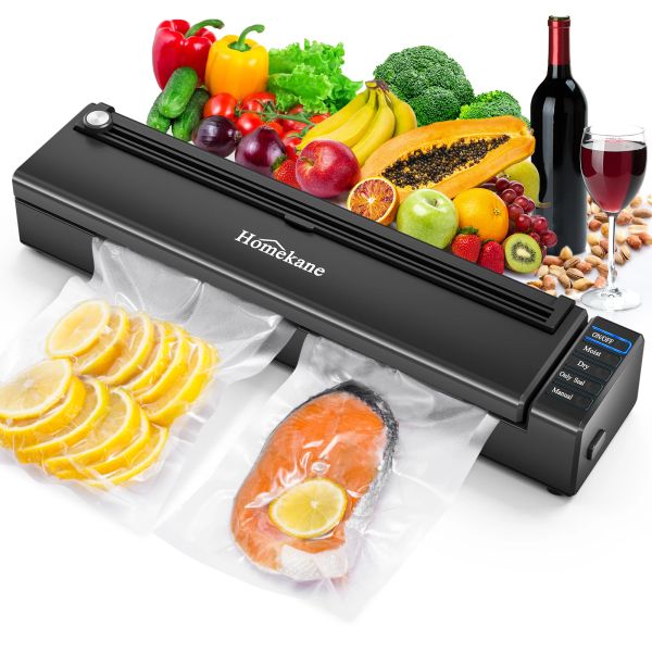 Герметизация Homekane Vacuum Sealer Machine 80 кпа мощный дегассерский резак