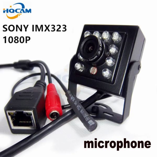 LENS HQCAM 1080p Mini IR Camera 10pcs 940NM IR LED IR CAM Night Vision Night Vision SUPORT Audio Mini IP Camera P2P IMX307 IRCUT